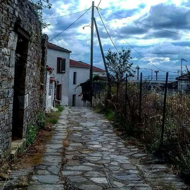 Atrium - Lafkos Villa Buitenkant foto